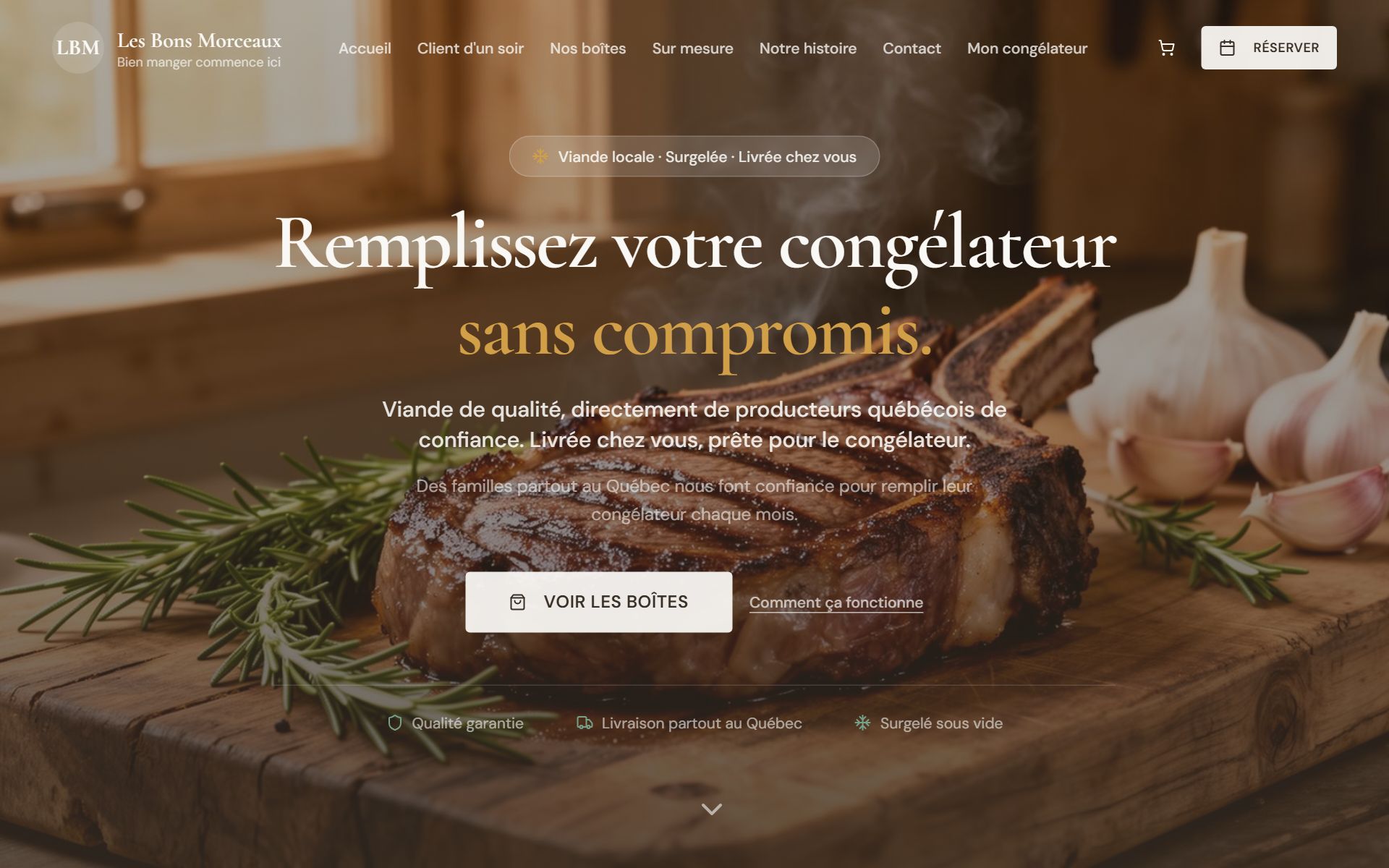 Les Bons Morceaux site